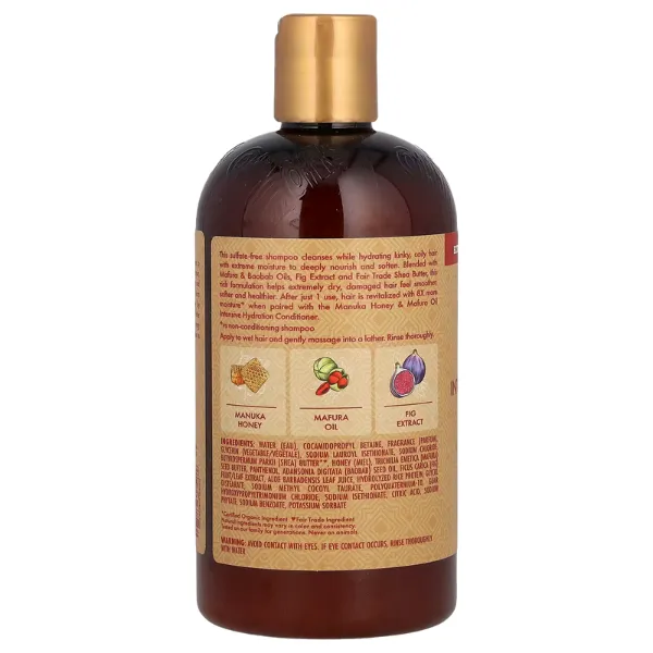 Shea Moisture Manuka Honey and Mafura Oil Intensive Hydration Shampoo 384ml — frontal